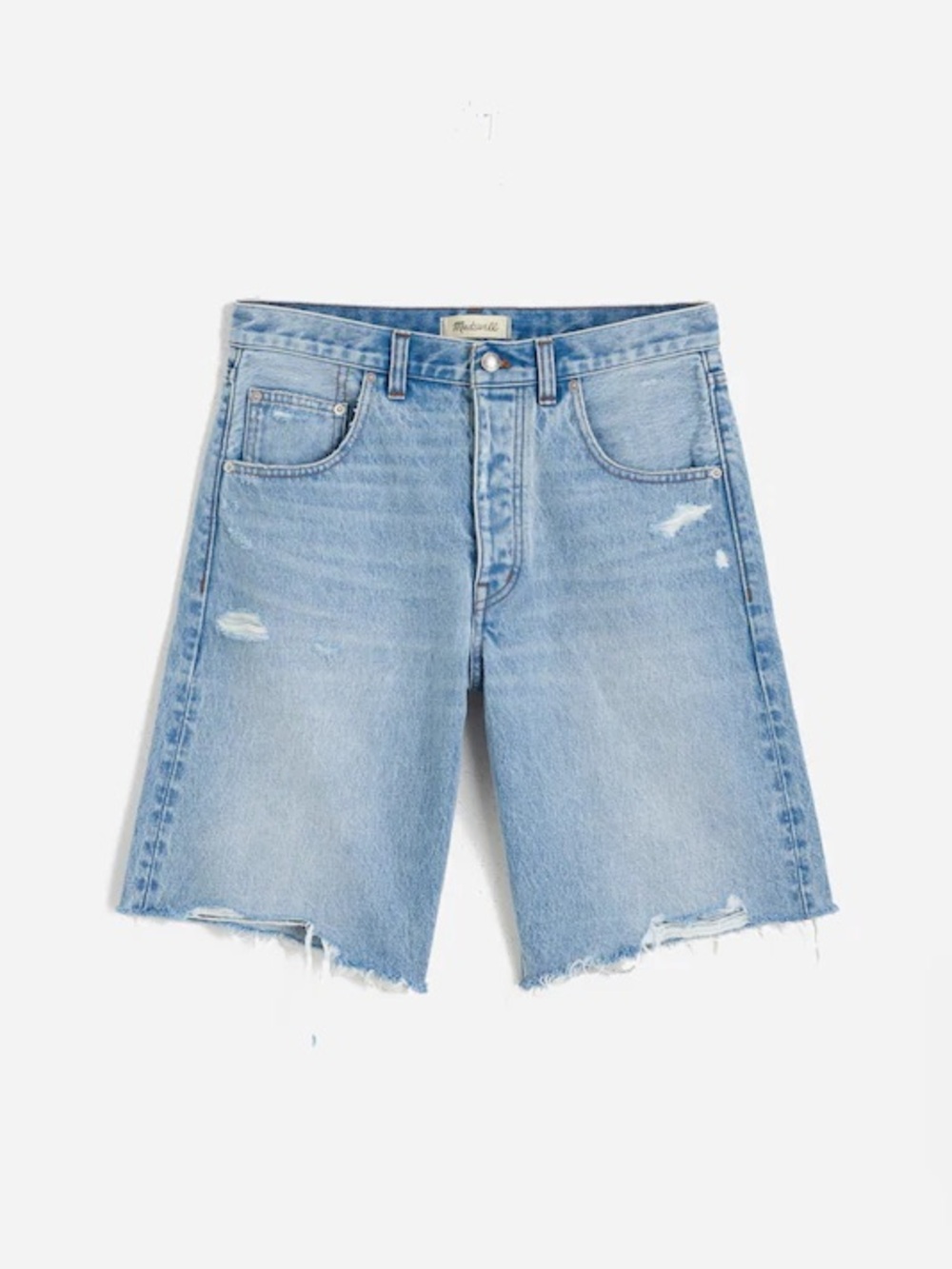 Madewell ‘The Essex Long Baggy Short’ Sz 28 Jean Denim - Picture 2 of 6